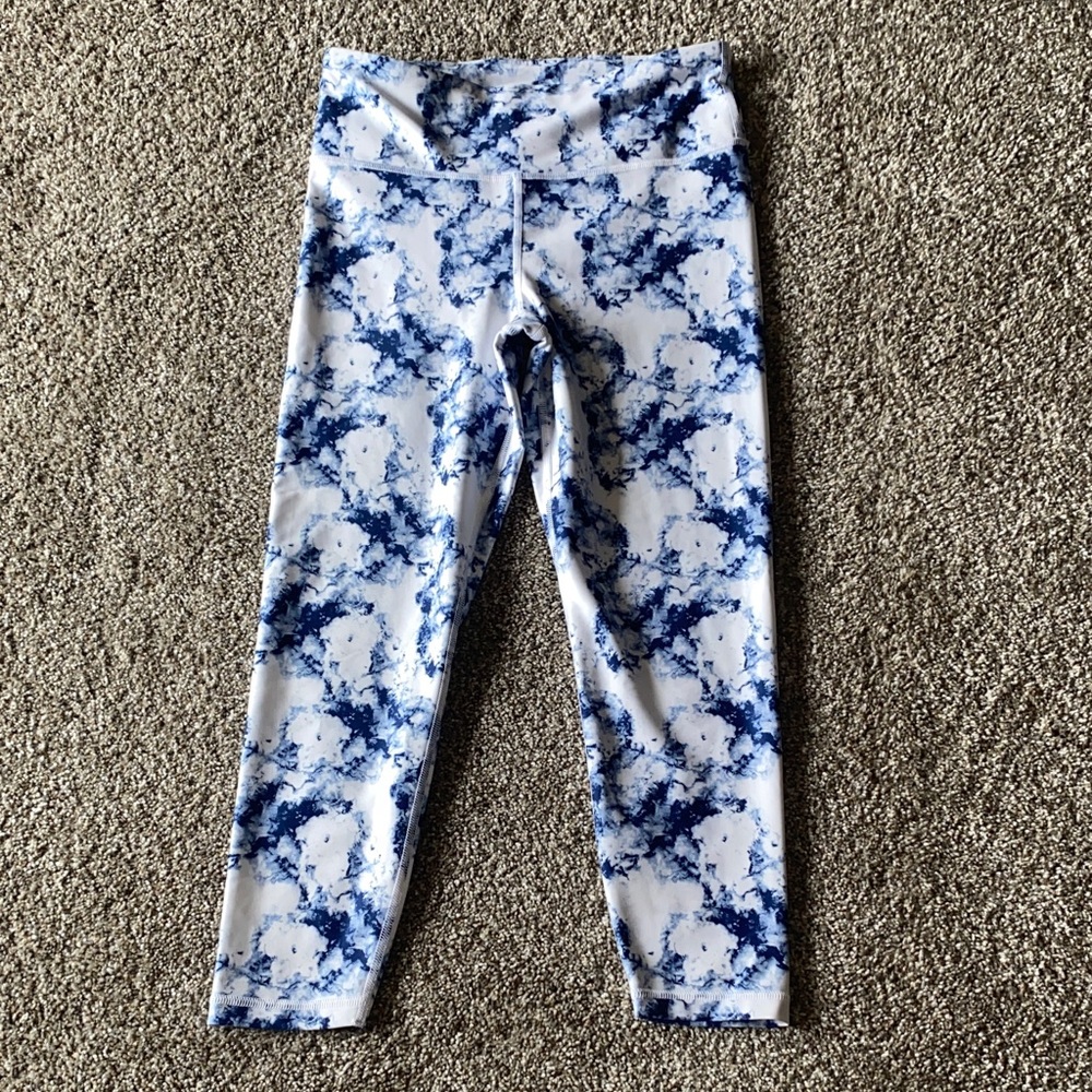 GAP Blue and White Patterned Leggings F - Picture 2 of 3